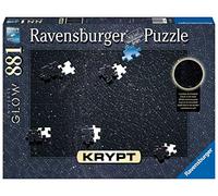 Ravensburger - Puzzle Krypt: Negro Glow, Puzzles para Adultos y Niños, Rompecabezas Adultos, Puzzle 881 Piezas Redondas, USA Pegamento Puzzle para enmarcar, Pasatiempos, Brilla en la Oscuridad