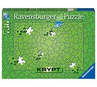 Ravensburger Puzzle Krypt Verde Neón – 736 piezas redondas – Pegamento para enmarcar
