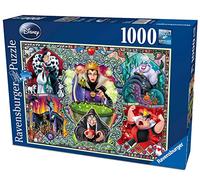 Ravensburger - Puzzle: Las Villanas de Disney, 1000 piezas, Puzzles para Adultos, Rompecabezas para Adultos, Regalos a Partir de 14 Años, 70x50cm