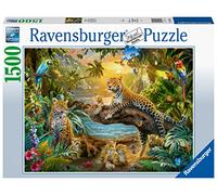 Ravensburger - Puzzle: Leopardos y Selva, Puzzle 1500 Piezas, Puzzles para Adultos, Puzzle 1500 Piezas Adultos, Pegamento Puzzle para Enmarcar puzzles, Rompecabezas Adultos, Puzzle Animales 80x60cm