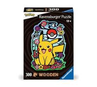 Ravensburger - Puzzle: Madera Pikachu, 300 Piezas, Puzzles para Adultos, Rompecabezas para Adultos, Regalos Adultos y Niños, 20x25cm