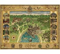 Ravensburger - Puzzle Mapa de Hogwarts de Harry Potter, Rompecabezas para Adultos, Regalo para Niños de 14+ Años, Juego Educativo y Estimulante, 1500 Piezas, 80x60 cm