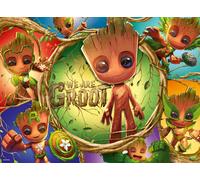Ravensburger - Puzzle Marvel Groot, Puzzle 2D niños 100 Piezas XXL
