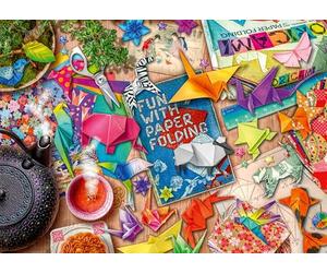 Ravensburger - Puzzle Meditación y Origami, 1000 Piezas Para Adultos, Pegamento Para Enmarcar, Rompecabezas, Pasatiempos, 70x50cm