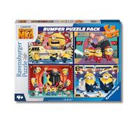 Ravensburger Rompecabezas infantil Mi Villano Favorito, 4x100 piezas, 36x26 cm, 5 años o más