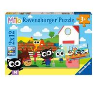 Ravensburger - Puzzle Milo, pack de 2, cada uno con 12 piezas, juguete para niños ㅤ