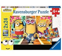 Ravensburger Puzzle, Minions, 2 Puzzle de 24 Piezas, Puzzles para Niños, Edad Recomendada 4+, Rompecabeza de Calidad
