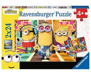 Ravensburger Puzzle, Minions, 2 Puzzle de 24 Piezas, Puzzles para Niños, Edad Recomendada 4+, Rompecabeza de Calidad