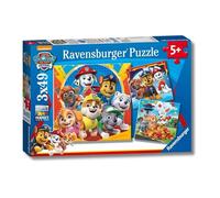 Ravensburger - Puzzle Patrulla Canina | 3x49 Piezas, Niños +5 Años | 3 puzzles Patrulla Canina de 49 piezas cada uno, con sus personajes favoritos. Puzzles para niños desde 5 años.