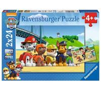 Ravensburger - Puzzle Paw Patrol, Puzzle 4 Años o Más, Puzles Niños 4 Años, Rompecabezas Niños, Puzzle, Regalo Niño 4 Años, 2 Puzzles x 24 Piezas, 26x18cm