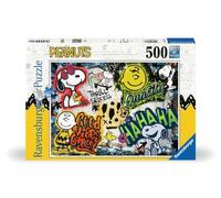 Ravensburger - Puzzle: Snoopy Grafiti, Peanuts, Puzzles para Adultos y Niños, Rompecabezas Adultos, Puzzle 500 Piezas, Pegamento Puzzle para enmarcar, Puzzle 500 Piezas Adultos, Pasatiempos Adultos
