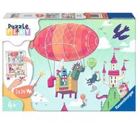 Ravensburger - Puzzle & Play: Barbacoal Real, Puzzle 4 Años o Más, Ravensburger Puzzle, Puzles Niños 4 Años, Juegos Educativos Niños 4 años, Puzzle Niños, Regalo Niño 4 Años, 2x24 piezas