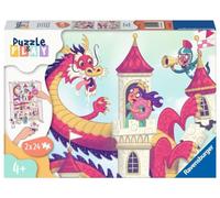 Ravensburger - Puzzle & Play: El Dragón de las Rosquillas, Puzzle 4 Años o Más, Ravensburger Puzzle, Puzles Niños 4 Años, Juegos Educativos Niños 4 años, Puzzle Niños, Regalo Niño 4 Años, 2x24 piezas
