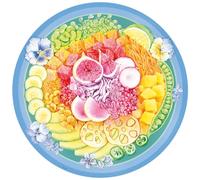 Ravensburger - Puzzle: Poke Bowl, Puzzle 500 Piezas, Puzzles para Adultos y Niños, Puzzle Redondo, Rompecabezas Adultos, Puzzle 500 Piezas Adultos y Niños, Pegamento Puzzle para enmarcar Puzzles