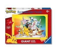 Ravensburger - Puzzle: Pokémon, Colección Giant Suelo, Puzzles Niños 6 Años o Más, Rompecabezas, 125 Piezas Gigantes, Regalos Niños 6 Años, 70x50cm