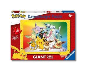 Ravensburger - Puzzle: Pokémon, Colección Giant Suelo, Puzzles Niños 6 Años o Más, Rompecabezas, 125 Piezas Gigantes, Regalos Niños 6 Años, 70x50cm