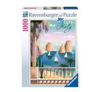 Ravensburger - Puzzle: Postal de Capri, 1000 Piezas, Puzzles para Adultos, Rompecabezas para Adultos, Regalos a Partir de 14 Años, 70x50cm
