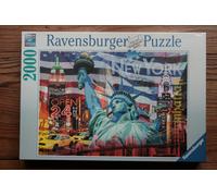 Ravensburger Puzzle Premium 2000 New York Collage Walter Pepperle 98x75cm Nuevo