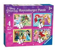 Ravensburger – Puzzle Princesas Disney – 4 puzzles 12/16/20/24 piezas – 3+ años – 70x50 cm
