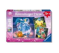Ravensburger - Puzzle: Princesas Disney, Puzzles Niños 5 Años o Más, Rompecabezas, 3 Puzzles de 49 Piezas, Regalos Niños 5 Años, 21x21cm