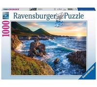 Ravensburger Puzzle, Puzzle 1000 Piezas, Atardecer en Big Sur, Puzzles para Adultos, Puzzles Paisajes, Rompecabezas Ravensburger de Calidad