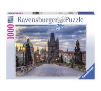Ravensburger - Puzzle Praga: Puente Charles, Puzzle 1000 Piezas, Puzzles para Adultos, Puzzle 1000 Piezas Adultos, Pegamento Puzzle para Enmarcar, Rompecabezas Adultos, Puzzle Foto Paisaje 70x50