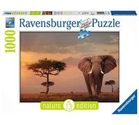Ravensburger Puzzle, Puzzle 1000 Piezas, Elefante de los Masai Mara, Nature Edition, Puzzles para Adultos, Puzzle Animales, Rompecabezas