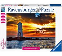 Ravensburger Puzzle, Puzzle 1000 Piezas, Faro de Mangiabarche Isla de Sant’Antioco, Puzzles para Adultos, Puzzles Italia, Rompecabezas Calidad