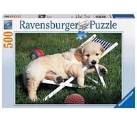 Ravensburger Puzzle, Puzzle 500 Piezas, Golden Retriver, Puzzles para Adultos, Puzzle Animales, Rompecabezas Calidad