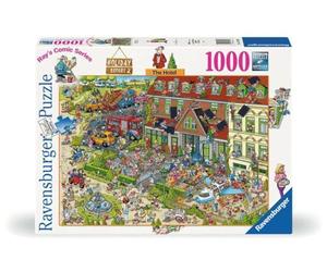Ravensburger Puzzle - Ray's Comic Series: Holiday Resort 2 - The Hotel - Rompecabezas cómico de 1000 Piezas, a Partir de 14 años: Serie de cómics de Ray's