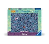 Ravensburger - Puzzle 1000 Piezas Disney: Lilo Y Stitch Challange | Puzzle Adultos 70x50cm | Puzles 1000 Adultos | Rompecabezas Niños +14 Años | Puzzles 1000 Piezas De Stitch
