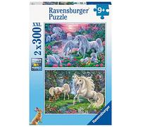 Ravensburger - Puzzle Unicornios, 2 Rompecabezas de 300 Piezas XXL, Rompecabezas para Adultos y Niño 9+ Años, Idea de Regalo para Ella o Él, 49x36 cm, Exclusivo de Amazon