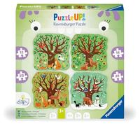 Ravensburger Puzzle UP! Cuatro estaciones – 4 unidades (12/16/20/24 piezas), libro, a partir de 3 años