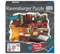 Ravensburger Puzzle X Crime - A Murderous Birthday: Juego de Crimen y puzle de 408 Piezas para 1 a 4 Jugadores