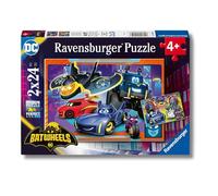 Ravensburger - Puzzle: Batwheels, Puzzles Infantiles 4 Años o Más, 2x24 Piezas, Rompecabezas, Regalos Niños 4 Años, 26x18cm