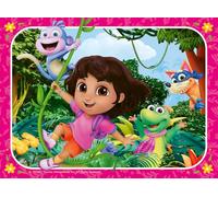 Ravensburger - Puzzles Dora 2 Pack De 4 | Puzzle 3 Años O Más | Regalo Niño 3 Años O Más De 72 Piezas | Rompecabezas Niños De 19 X 14 Cm | Ravensburger Puzzle