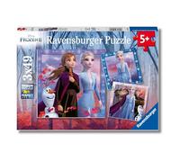 Ravensburger - Puzzles Frozen 2 Pack De 3 | Puzzle 5 Años O Más | Regalos para Niños De 5 Años De 3 X 49 Piezas | Rompecabezas Niños De 21 X 21 Cm Puzzle