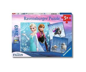 Ravensburger - Puzzles Frozen B Pack De 3 | Puzzle 5 Años O Más | Regalos para Niños De 5 Años De 3 X 49 Piezas | Rompecabezas Niños De 21 X 21 Cm Puzzle