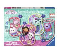 Ravensburger - puzzles gabby's dollhouse pack 4 - puzzle 3 años o má