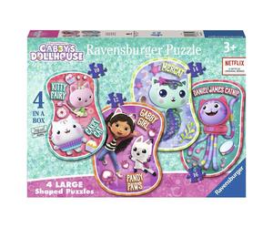 Ravensburger - puzzles gabby's dollhouse pack 4 - puzzle 3 años o má