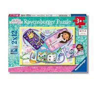 Ravensburger - Puzzles Gabby's Dollhouse Pack De 2 | Puzzle 3 Años O Más | 2 Puzles Niños 3 Años De 12 Piezas | Rompecabezas Niños De 26 X 18 Cm Puzzle Empezar
