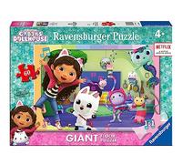 Ravensburger - Puzzle: Gabby's Dollhouse, Puzzle 4 Años o Más, Puzles Niños 4 Años, Rompecabezas Niños, Puzzle, Regalo Niño 4 Años, Jigsaw, Suelo Puzzle, 60 Pieza Grande