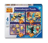 Ravensburger - Puzzles GRU 4: Mi Villano Favorito Pack De 4 | Puzzle 3 Años O Más | Regalo Niño 3 Años O Más De 72 Piezas | Rompecabezas Niños De 19 X 14 Cm | Ravensburger Puzzle