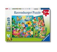 Ravensburger - Puzzles Insectos Pack De 3 | Puzzle 5 Años O Más | Regalos para Niños De 5 Años De 3 X 49 Piezas | Rompecabezas Niños De 21 X 21 Cm | Ravensburger Puzzle