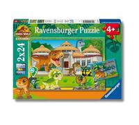 Ravensburger - Puzzle: Jurassic World Explorers, Puzzles Infantiles 4 Años o Más, 2x24, Rompecabezas, Regalos Niños 4 Años, 26,5x18cm