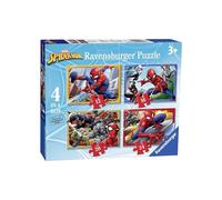 Ravensburger - Puzzle: Spider Man, Puzzles Niños 3 Años o Más, Rompecabezas, 4 Puzzles de 12, 14, 20, y 24 Piezas, Regalos Niños 3 Años, 70x50cm