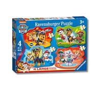 Ravensburger - Puzzles Paw Patrol Pack 4 | Puzzle 3 Años O Más | Puzzles 3 Años O Más De 72 Piezas | Rompecabezas Niños De 70 X 50 Cm | Ravensburger Puzzle
