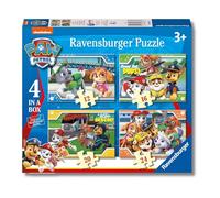 4 Puzles Ravensburger de la Patrulla Canina en una caja (12, 16, 20, 24 piezas), Exclusivo en Amazon