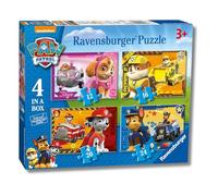 Ravensburger - Puzzles Paw Patrol Pack De 4 | Puzzle 3 Años O Más | Regalo Niño 3 Años O Más De 72 Piezas | Rompecabezas Niños De 19 X 14 Cm | Ravensburger Puzzle