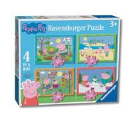 Ravensburger - Puzzles Peppa Pig 4 Estaciones Pack De 4 | Puzzle 3 Años O Más | Regalo Niño 3 Años O Más De 72 Piezas | Rompecabezas Niños De 19 X 14 Cm | Ravensburger Puzzle